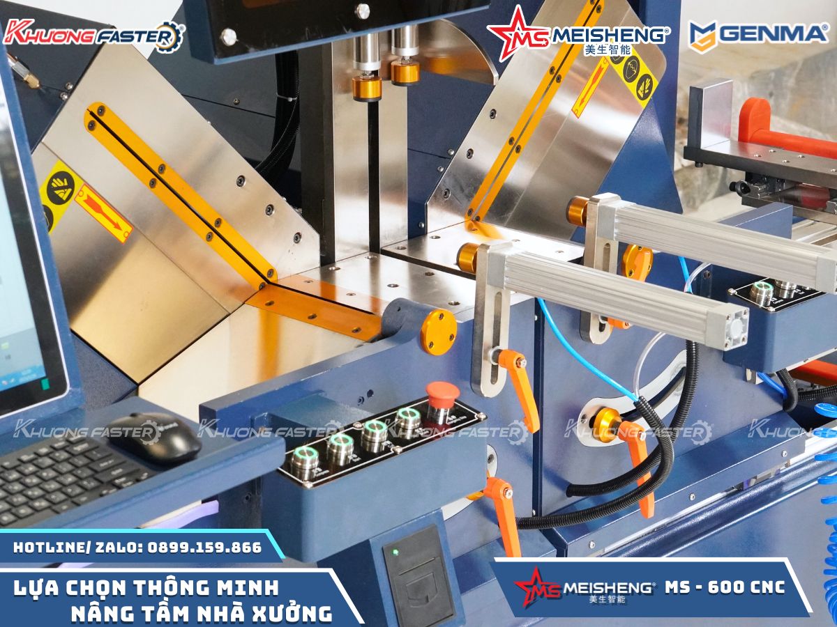 Máy Cắt Nhôm 2 Đầu Meisheng Ms 600 CNC Ngoại Tuyến